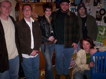 Red Beaumont, Jeff Sohn, MorganEve Swain, Hayseed, Chris "Fitz" Fitzpatrick, Kip McCloud (kneeling) - photo by Hilary Hanes