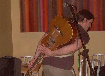 My first behind the back performance - it worked! but I didn't know how hard I made it! I call it Gumby arms!