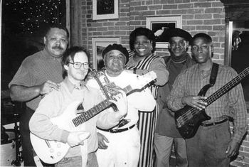Frankly Speaking, year unknown. Steve Alexander, me, Frank Parker, Alicia Williams, Johnny Thompson, Kevin Ellis