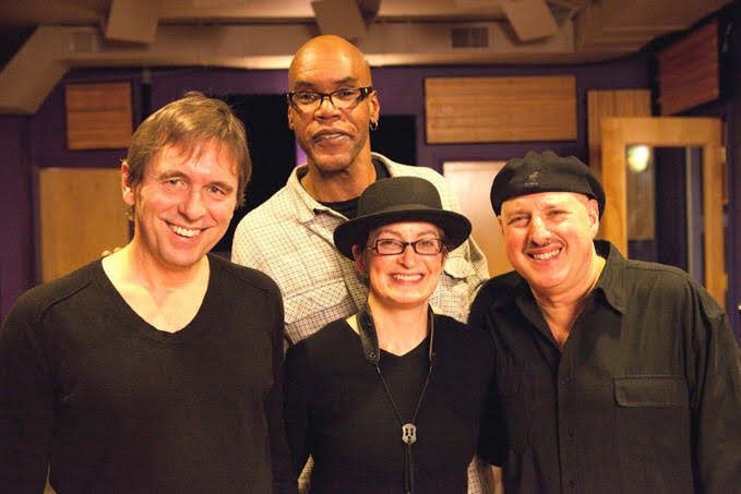 VIRGINIA MAYHEW QUARTET (left to right) Andy Watson, Ed Cherry,Virginia Mayhew, Harvie S.