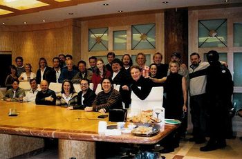 Just got this picture. It is an All Star Line Up of writers for the Cliff Richards Song Camp back a few years...I ended up with 4 on the record and got the chance to write with some of the best...what an honor and blessing...Thanks Sir Cliff