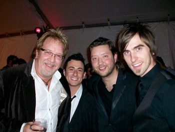 Some of the guys I write with at the SESAC Awards..Me, Jessie , Cary Barlowe ( #1 American Honey ) , and Seth Jones