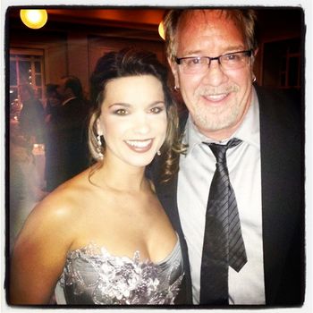 Karyn & I at the Benefit for the Rescue Mission..Her , Amy Grant , Restless Heart , Ricky Skaggs & The Nashville Symphony played..Amazing Night