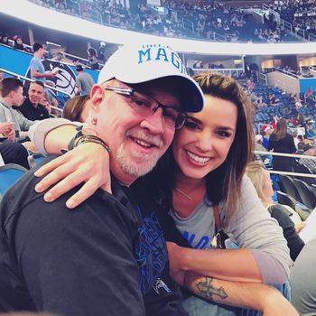 Karyn & I catching a Magic game while in Orlando. Such a cool thing to see her fathers dream in action.