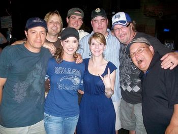 Writers Festival in Key West- We just played a round at "The Bull"-Greg , Lee , Chris , Pete , Me, Jim - (F)-Karyn and Elaine