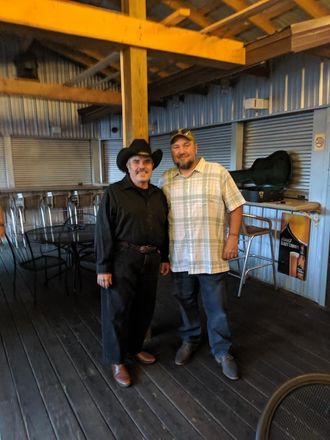 Roni’s in West Virginia playing the part of Wyatt Earp for Roger Rabalias