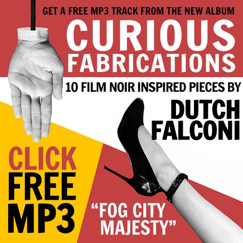 Promotional banner for Curious Fabrications.