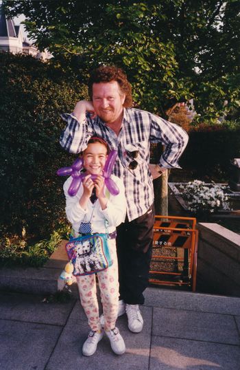 With Nadia Gifford, in Yokohama who sang a duet with Peabo Bryson on 'The Best Part', theme song for Japanese environmental special.