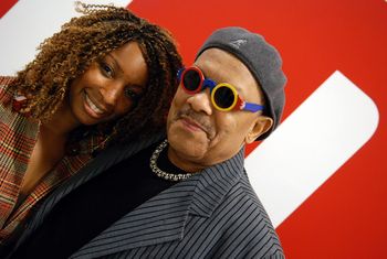 Melissa Young and Roy Ayers backstage after both delivering magnificent performance Photo Credit: Tefari