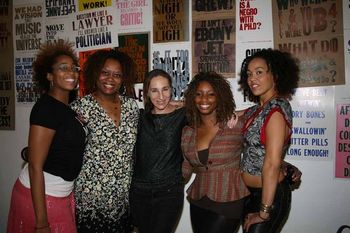 Monica Blaire, Jodine Dorce of Jodinescorner.com, Fiona Bloom of TheBloomEffect.com, Melissa Young, and Maya Azucena Photo Credit: Stevie
