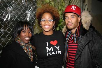 Yahzarah, Monica Blaire, and Russel Taylor looking burrrrish--well, Yahz and Russ:-)!! Photo Credit: Stevie