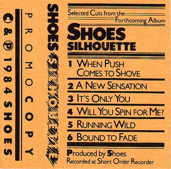 John's cover design for a promo cassette used to promote the band's Silhouette album to labels, prior to the album's completion.