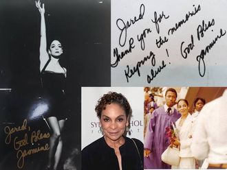 With Actress Jasmine Guy