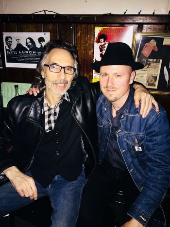 With my guitar mentor Jimmy McCarty. He is one of my biggest influences and I'm lucky to have learned so much from him.