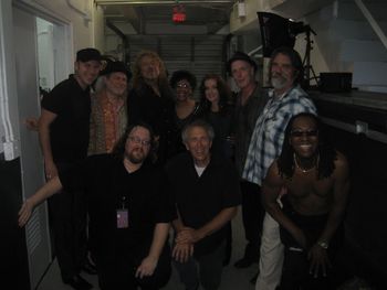 The Robert Plant tour. From L to R: Myself, Buddy Miller, Chuck Bartels, Robert Plant, Bettye Lavette, Byron House, Patty Griffin, Al Hill, Darryl Scott, Darryl Pierce. Taken in Miami, Florida