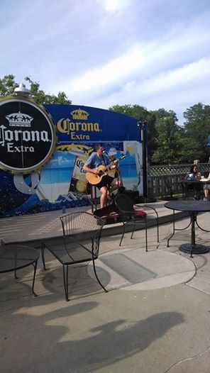 Love the summer heat -- Taking the Corona stage at Saints in West Des Moines July 2014. Photo courtesy of Cherish Anderson