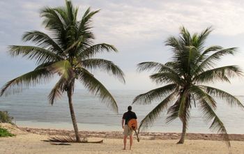 My backdrop -- I had the privilege to play 7 shows in the Cayman Islands in the winter of 2016...scenery was not too shabby.
