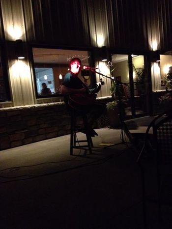 Another cool venue -- Out in the country at Madison County Winery near St. Charles, IA enjoying the view July 2014. Photo courtesy of Scott Lindsey