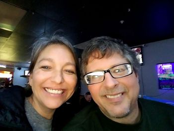 Sunday Funday -- I play a lot of shows, but I occasionally get a day off, as shown here with Shannon relaxing on a Sunday at Groucho's Lounge during autumn 2018.