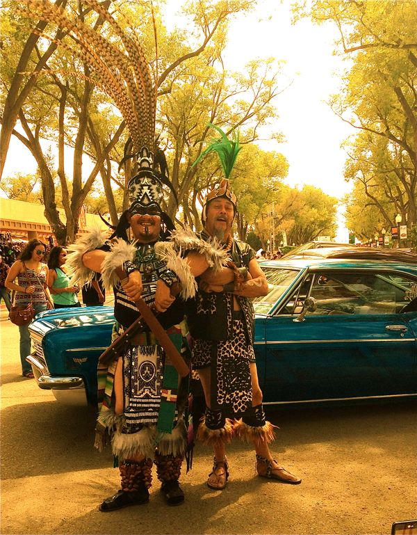 New Mexico State Fair - Sept 14-20, 2015:
OK, so we played a rodeo, then most of the time at Indian Village, the Mexican Plaza (where we made them go nuts!!!) and then on Main Street next to Lowrider Car show....now that was cool...the homies loved us...