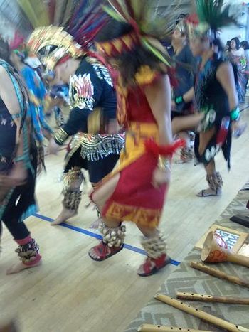 Martin Espino performs music for the ceremonies of Cuauhtemoc & Mexica New Year where 300-400 dancers can be present!!!