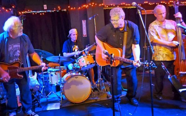 The Dismal Hollow Boys at JV's Music Emporium. Peter Bonta-Steve Brigida-Jeff Smith - John Werntz-JS