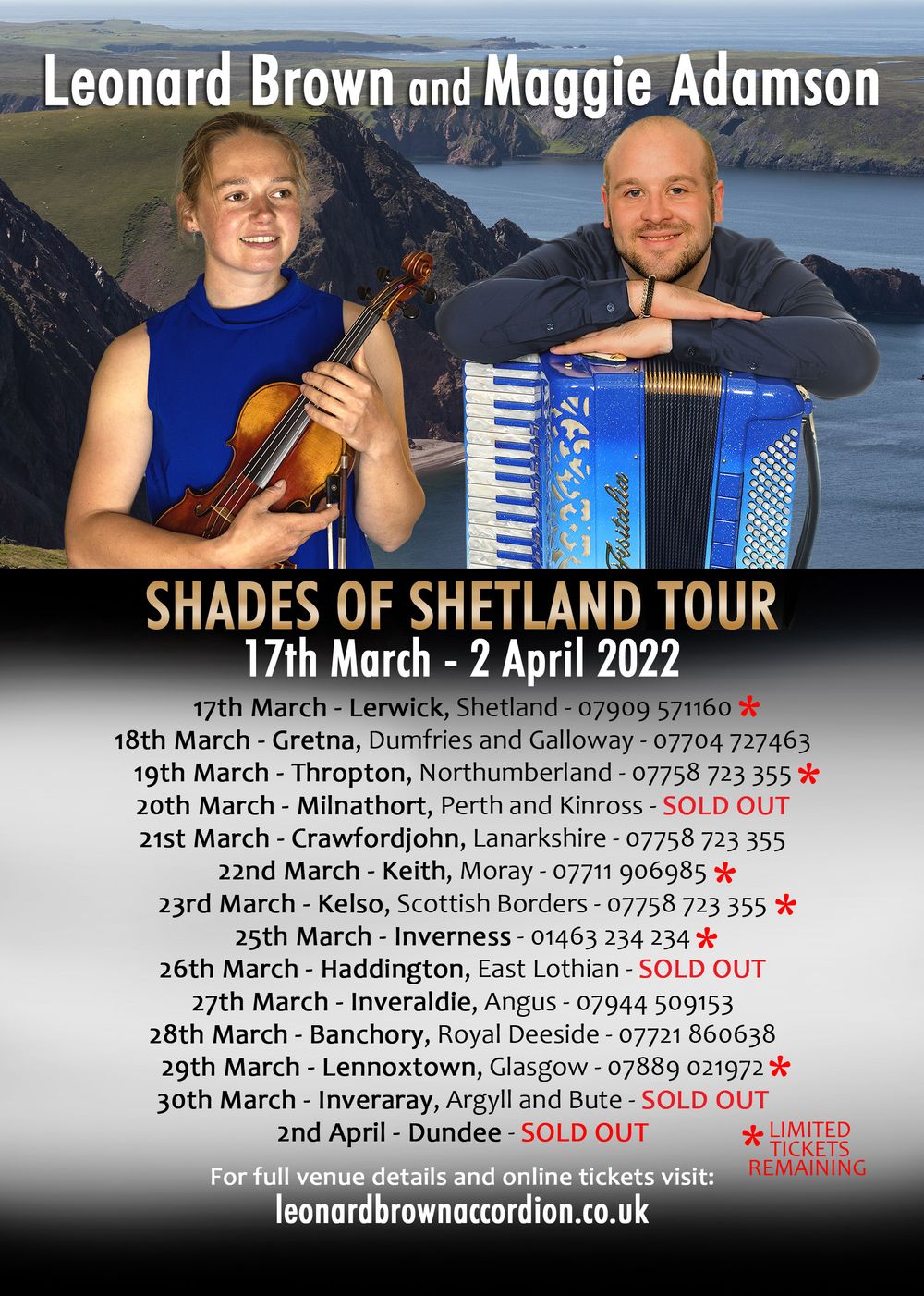 To order online tickets - see below.