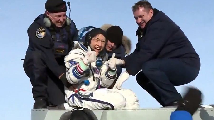 Christina Koch returns to Earth - February 6, 2020