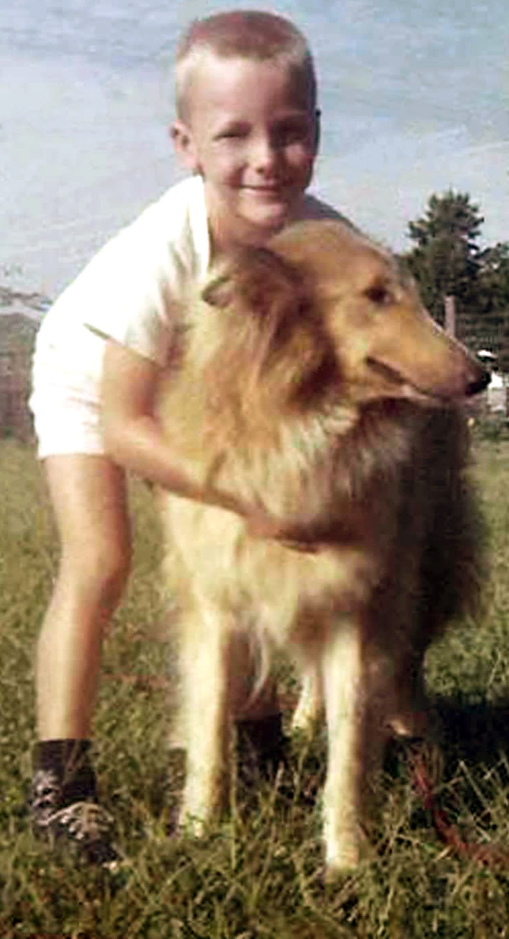 My best friend "Lady" was the best audience I ever had! - Summer 1961 at five years old