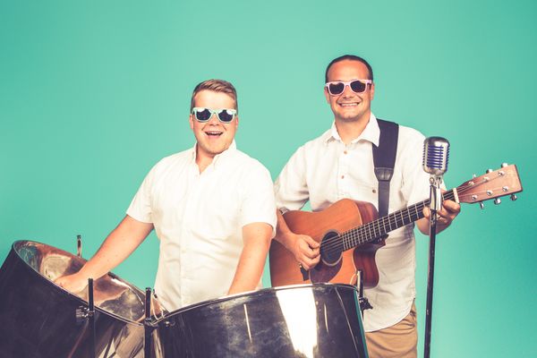 Steel Drum Scotty and Handsome Nick perform as the SunBurners A2oustic Duo.