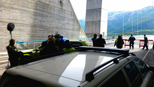 Terje Eide on location of the movie MORTAL. Directed by Andre Øvrebø (The Autopsy of Jane Doe, Trollhunter)