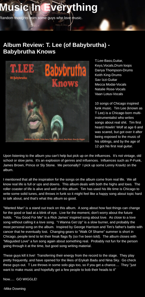 Music in Everything Review.
