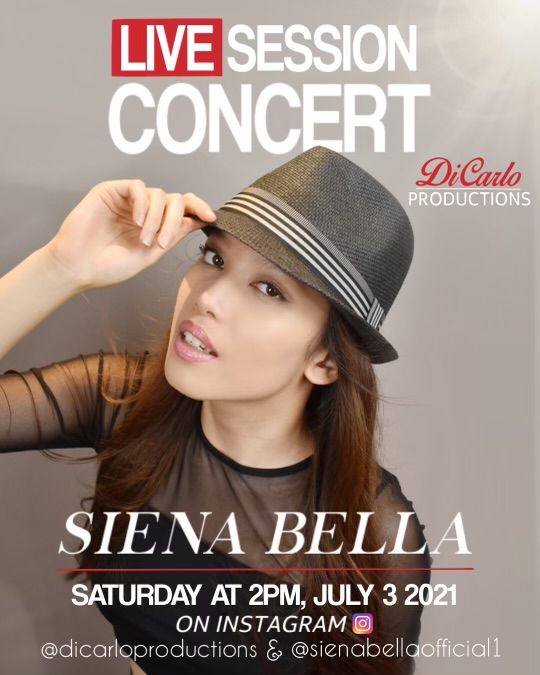 You Don't Want To Miss DiCarlo Productions Presents A Live Session Concert! July 3, 2021 at 2:00 PM! You Will Get To Hear My New Unreleased Song "Who You Think You're Playin With"