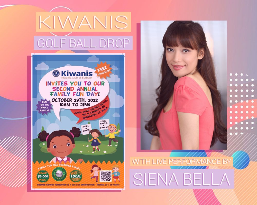 Kiwanis Club of Burbank Family Fun Day Saturday, October 29, 2022 at 12:00pm