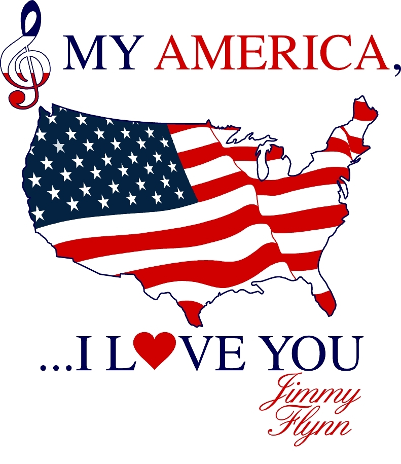 My America, I Love You song artwork www.JimmyFlynn.net