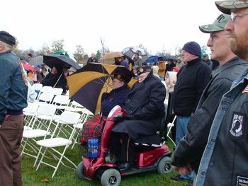 Yet, in spite of the difficult conditions, veterans and their families of all ages were there, regardless of personal health or inconvenience.