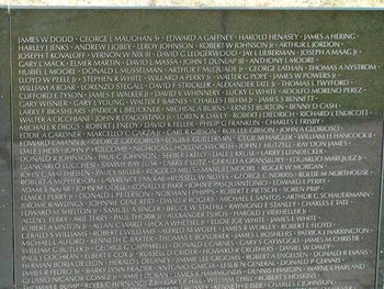 The Wall at the Vietnam War Memorial. The most divisive war in our nation's history. The war of my generation. We can never say, "Thank You" enough to our Vietnam veterans who were so unappreciated at the time.