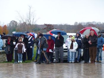 Young and old came out to pay tribute to our veterans. "Hats off" to those parents who teach our youth to honor our current troops and veterans.