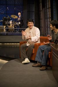 Charles playing on Asia Uncut with guests Jackie Chan (成龙) and Wang Lee Hom (王力宏)