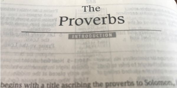 book of proverbs 