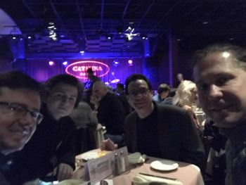 Sean, Aidan, Sam Ruttenberg and Maksym Deomin, Steve Gadd Band concert, Catalina Jazz Club Hollywood, CA 1/19/20