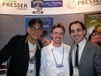 Liberty, Sean and Chris Scialfa, Carl Fischer Music booth, NAMM 2009, Anaheim Conventon Center, Jan 17, 2009
