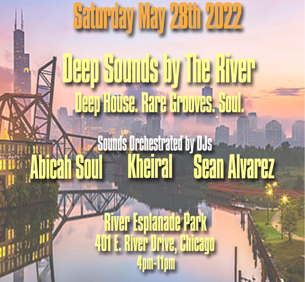 🔊 We'll provide the beautiful view and the full sound system 💫 + Riverwalk for fresh air 🌬 Free/ No Cover/All ages 💸 B.Y.O.B. 🍻🥂 BYOFood, BYOLawnchairs. Be discreet and respectful of neighbors who live nearby.