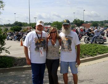 With Keith Maupin and Uncle Doug after singing the National Anthem for the Yellow Ribbon Support Centers Annual Motorcycle Ride!