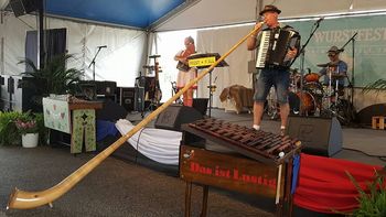 Sometimes the three piece band sounds a little more like a four or five piece band... photo by Sheryl 2016