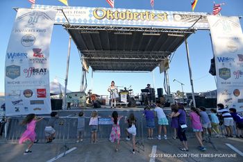 The kids got to party before the grownups took over. Thanks to the NOLA Times Picayune for the photo!