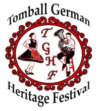 Valina designed this logo for the festival back in 2007. The image of the tuba player is taken from a photo of Mike Barker, musician and band leader of Alpenfest, the band who helped the Tomball festivals get their start. Mike has passed on, but some members of the old band are still performing in the festivals to this day.