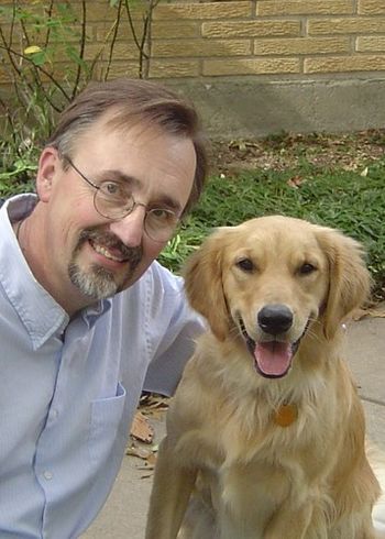 Rick Riggs and River in their Delta Society pet partners photo! Top of Page
