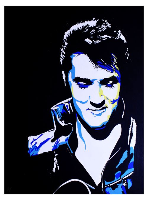 Elvis 1000 (36"x48" Acrylic on Canvas)