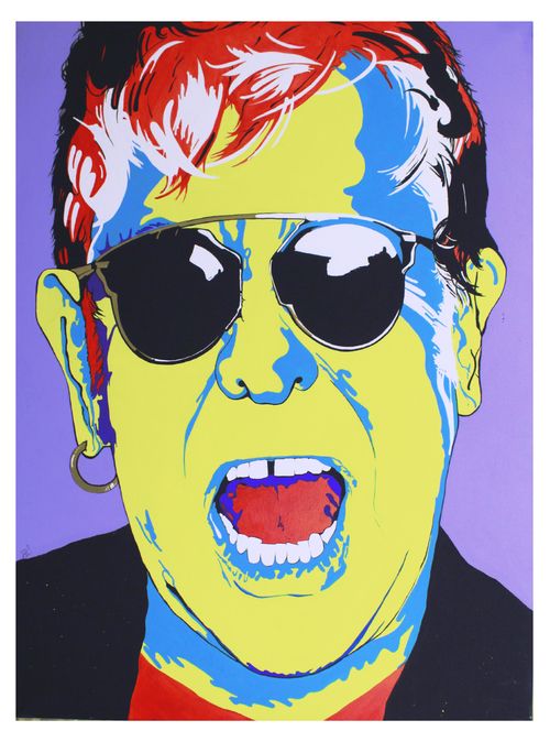 Elton (36"x48" Acrylic on Canvas) SOLD